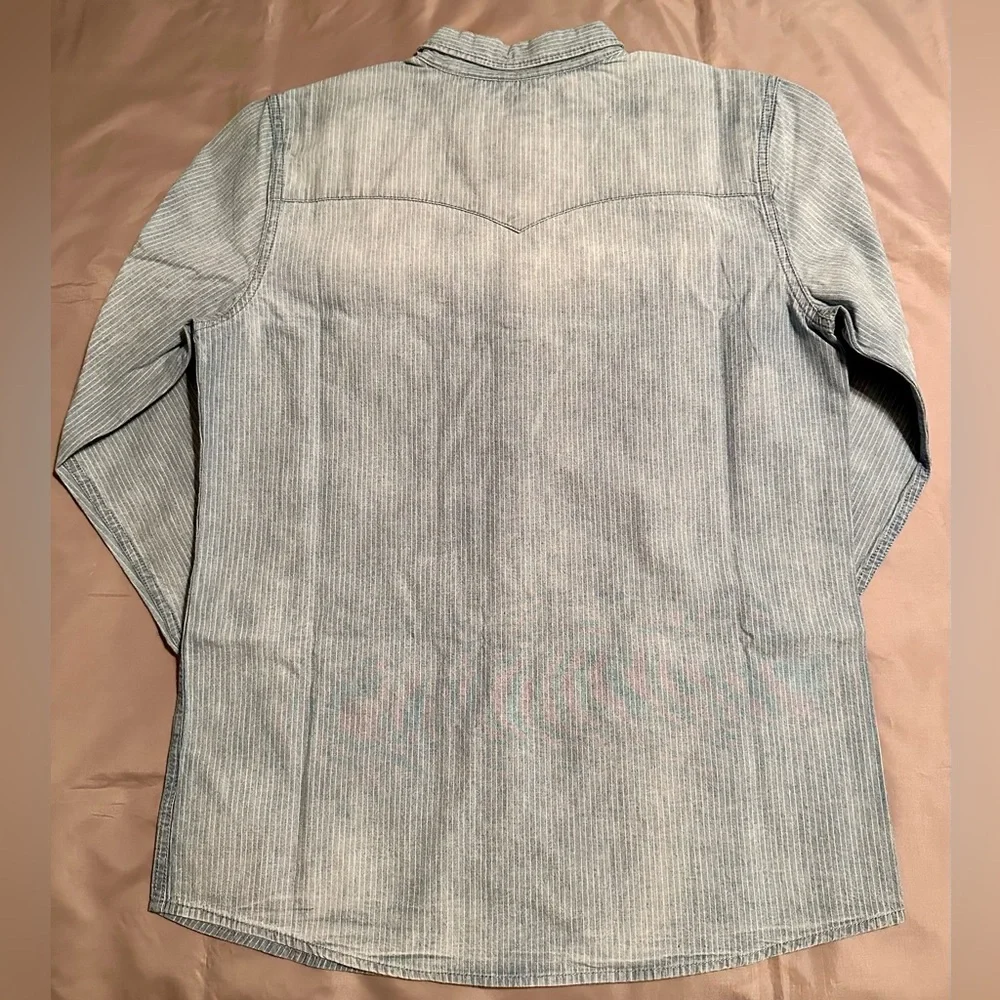 Boys Levi's Striped Denim Button-Front Shirt
